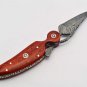 Handmade Damascus Folding Pocket knife Hunting knife 100% Handmade Damascus Steel Handle Wood