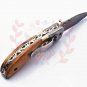 7.25" Handmade Damascus Folding Pocket knife Hunting knife 100% Handmade Damascus Steel Handle Kow