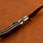 8.0" Handmade Damascus Folding Pocket knife Hunting knife 100% Handmade Damascus Steel
