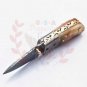 5.75" Handmade Damascus Folding Pocket knife Hunting knife 100% Handmade Damascus Steel Handle Ram