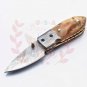 5.75" Handmade Damascus Folding Pocket knife Hunting knife 100% Handmade Damascus Steel Handle Ram