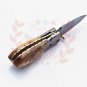 5.75" Handmade Damascus Folding Pocket knife Hunting knife 100% Handmade Damascus Steel Handle Ram