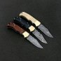 6.75'' Custom Hand Made Forged knife Hunter Knife Lot of Three Damascus Steel Bowie Knife Handle