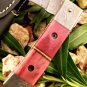 9.5'' Custom Hand Made Forged knife Hunter Knife Damascus Steel Bowie Knife Handle IronWood Folding