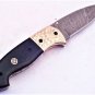 Handmade Damascus Folding Pocket knife Hunting knife 100% Handmade Damascus Steel Handle Buffalo