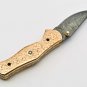 Handmade Damascus Folding Pocket knife Hunting knife 100% Handmade Damascus Steel Handle Copper