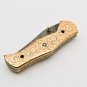 Handmade Damascus Folding Pocket knife Hunting knife 100% Handmade Damascus Steel Handle Copper