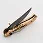 Handmade Damascus Folding Pocket knife Hunting knife 100% Handmade Damascus Steel Handle Copper