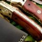 Handmade Damascus Folding Pocket knife Hunting knife 100% Handmade Damascus Steel Handle Camel