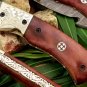 Handmade Damascus Folding Pocket knife Hunting knife 100% Handmade Damascus Steel Handle Camel