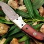 Handmade Damascus Folding Pocket knife Hunting knife 100% Handmade Damascus Steel Handle Camel