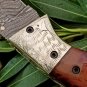 Handmade Damascus Folding Pocket knife Hunting knife 100% Handmade Damascus Steel Handle Camel