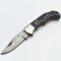6.75'' Custom Hand Made Forged knife Hunter Knife Damascus Steel Bowie Knife Handle IronWood