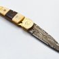Handmade Damascus Folding Pocket knife Hunting knife 100% Handmade Damascus Steel Handle Ram Horn