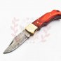 6.75'' Custom Hand Made Forged knife Hunter Knife Damascus Steel Bowie Knife Handle IronWood