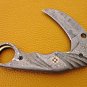 8.5" Handmade Damascus Folding Pocket knife Karambit Knife Hunting knife Handle Camel Bone 100%