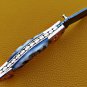 8" Handmade Damascus Folding Pocket knife Hunting knife 100% Handmade Damascus Steel Handle Ram