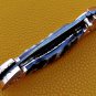 8" Handmade Damascus Folding Pocket knife Hunting knife 100% Handmade Damascus Steel Handle Ram