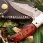 Handmade Damascus Folding Pocket knife Hunting knife 100% Handmade Damascus Steel Handle Camel Bone