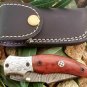 Handmade Damascus Folding Pocket knife Hunting knife 100% Handmade Damascus Steel Handle Camel Bone