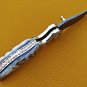 8.0" Handmade Damascus Folding Pocket knife Hunting knife 100% Handmade Damascus Steel Handle Ram