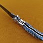8.0" Handmade Damascus Folding Pocket knife Hunting knife 100% Handmade Damascus Steel Handle Ram