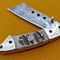 8.0" Handmade Damascus Folding Pocket knife Hunting knife 100% Handmade Damascus Steel Handle Ram
