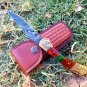 Handmade Damascus Folding Pocket knife Hunting knife 100% Handmade Damascus Steel Handle