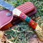 Handmade Damascus Folding Pocket knife Hunting knife 100% Handmade Damascus Steel Handle