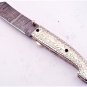 8'' Custom Hand Made Forged Folding Hunter Pocket Knife Damascus Steel Bowie Knife
