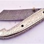 8'' Custom Hand Made Forged Folding Hunter Pocket Knife Damascus Steel Bowie Knife