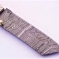 8'' Custom Hand Made Forged Folding Hunter Pocket Knife Damascus Steel Bowie Knife