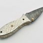 Handmade Damascus Folding Pocket knife Hunting knife 100% Handmade Damascus Steel Handle Silver
