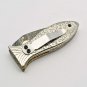Handmade Damascus Folding Pocket knife Hunting knife 100% Handmade Damascus Steel Handle Silver