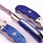 Handmade Damascus Folding Pocket knife Hunting knife 100% Handmade Damascus Steel Handle Walnut Wood