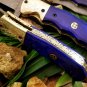 Handmade Damascus Folding Pocket knife Hunting knife 100% Handmade Damascus Steel Handle Walnut Wood