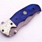 Handmade Damascus Folding Pocket knife Hunting knife 100% Handmade Damascus Steel Handle Walnut Wood