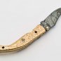Handmade Damascus Folding Pocket knife Hunting knife 100% Handmade Damascus Steel Handle Copper
