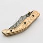 Handmade Damascus Folding Pocket knife Hunting knife 100% Handmade Damascus Steel Handle Copper
