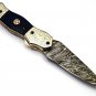 8.75'' Handmade Damascus Folding Pocket knife Hunting knife Handmade Damascus Steel Handle Olive