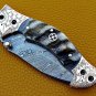8.0" Handmade Damascus Folding Pocket knife Hunting knife 100% Handmade Damascus Steel
