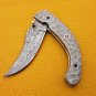 8.5" Handmade Damascus Folding Pocket knife Hunting knife 100% Handmade Damascus Steel