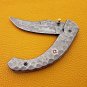 8.5" Handmade Damascus Folding Pocket knife Hunting knife 100% Handmade Damascus Steel