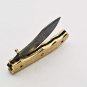 Handmade Damascus Folding Pocket knife Hunting knife 100% Handmade Damascus Steel Handle Brass
