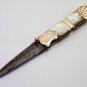 Custom Hand Forged Damascus Folding Pocket Knife Mother Of Pearl HANDLE -Liner Lock