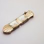 Custom Hand Forged Damascus Folding Pocket Knife Mother Of Pearl HANDLE -Liner Lock