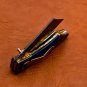 7.5" Handmade Damascus Folding Pocket knife with Pocket Clip Hunting knife 100% Handmade Damascus