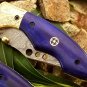 Handmade Damascus Folding Pocket knife Hunting knife 100% Handmade Damascus Steel Handle