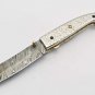 Handmade Damascus Folding Pocket knife Hunting knife 100% Handmade Damascus Steel