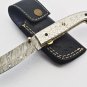Handmade Damascus Folding Pocket knife Hunting knife 100% Handmade Damascus Steel